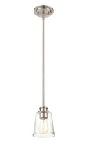  3611-BN - Forsyth 1-Light Mini-Pendant light Brushed Nickel