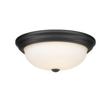  4905-MB - 3-Light Flushmount Ceiling Light Matte Black