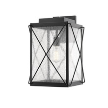  2612-PBK - Robinson 1-Light Outdoor Wall Sconce Powder Coated Black