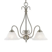  793-SN - 3-Light Chandelier Ceiling Light Satin Nickel