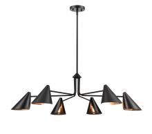 Millennium 99006-MB - Warhol 6-Light Chandelier Ceiling Light Matte Black