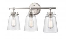  4413-BN - Amberose 3-Light Vanity Brushed Nickel