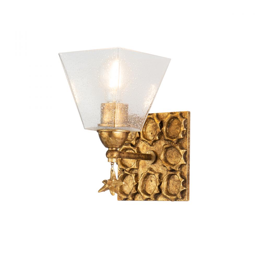 Star 1-Light Wall Sconce In Gold