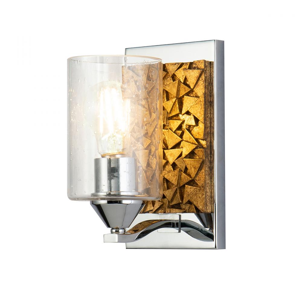 Bocage 1 Light Wall Sconce In Silver And Gold
