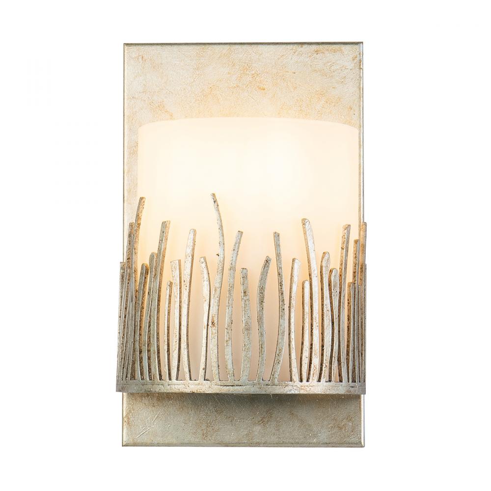 Sawgrass 1 Light Wall Sconce In Distressed Silver