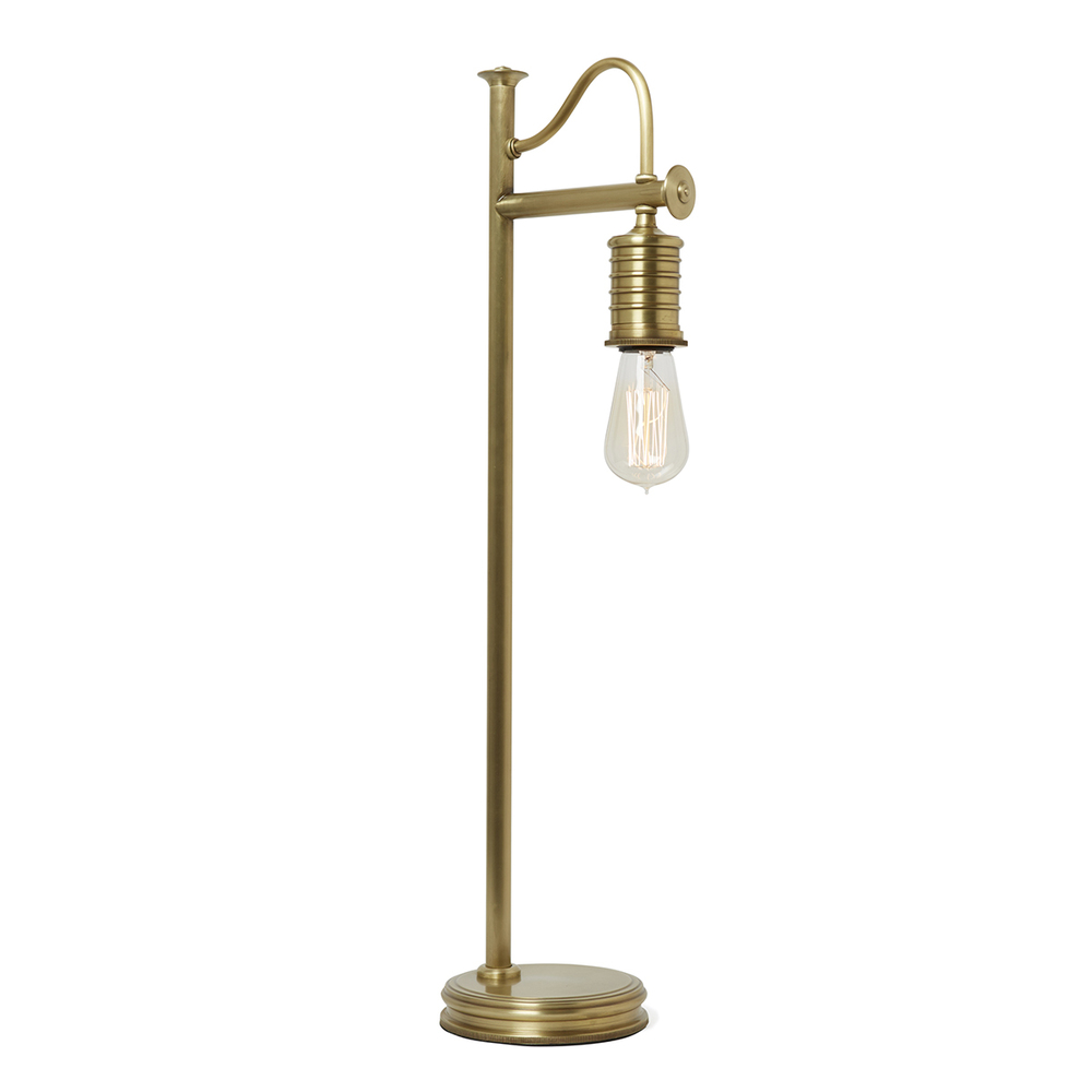 Douille Aged brass Retro Reading table lamp