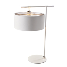Lucas McKearn EL/BALANCE/TLW - Modern Balance White and Polished Nickel Reading Table Lamp