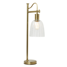 Lucas McKearn EL/DOUILLE/TLABGS753 - Douille Table Lamp with Glass Industrial Reading Lamp