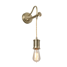 Lucas McKearn EL/DOUILLE1AB - Douille Sconce Rustic and Industrial Wall Art in Antique Brass