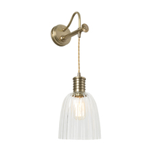 Lucas McKearn EL/DOUILLE1ABGS753 - Rustic Style with Updated Modern Lucas McKearn Sconce with Glass