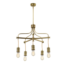 Lucas McKearn EL/DOUILLE5AB - Douille Antique Brass Industrial Rustic chandelier