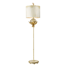 Lucas McKearn FL1183 - Trellis Off-White and Bronze Floor Lamp Traditional Outdoor Inspired Décor