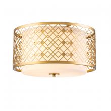  FM1185LG-2 - Ziggy Flush Mount in Laquered Gold