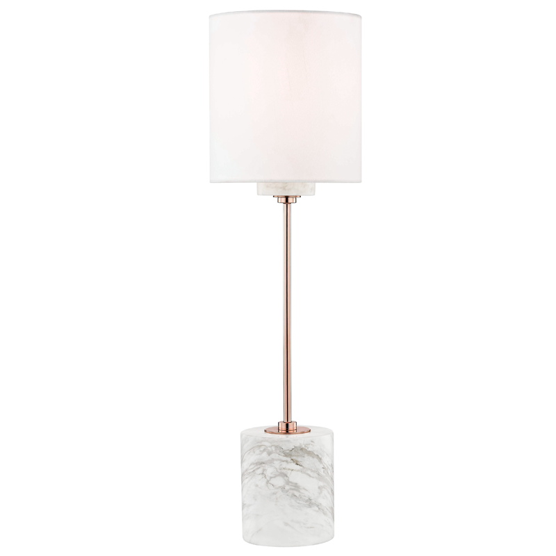 1 LIGHT TABLE LAMP WITH A MARBLE BASE