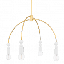 Mitzi by Hudson Valley Lighting H471804-AGB - Flora Chandelier