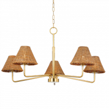 Mitzi by Hudson Valley Lighting H704805-AGB - Issa Chandelier