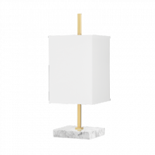 Mitzi by Hudson Valley Lighting HL700201-AGB - Mikaela Table Lamp