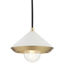 Mitzi by Hudson Valley Lighting H139701S-AGB/WH - Marnie Pendant