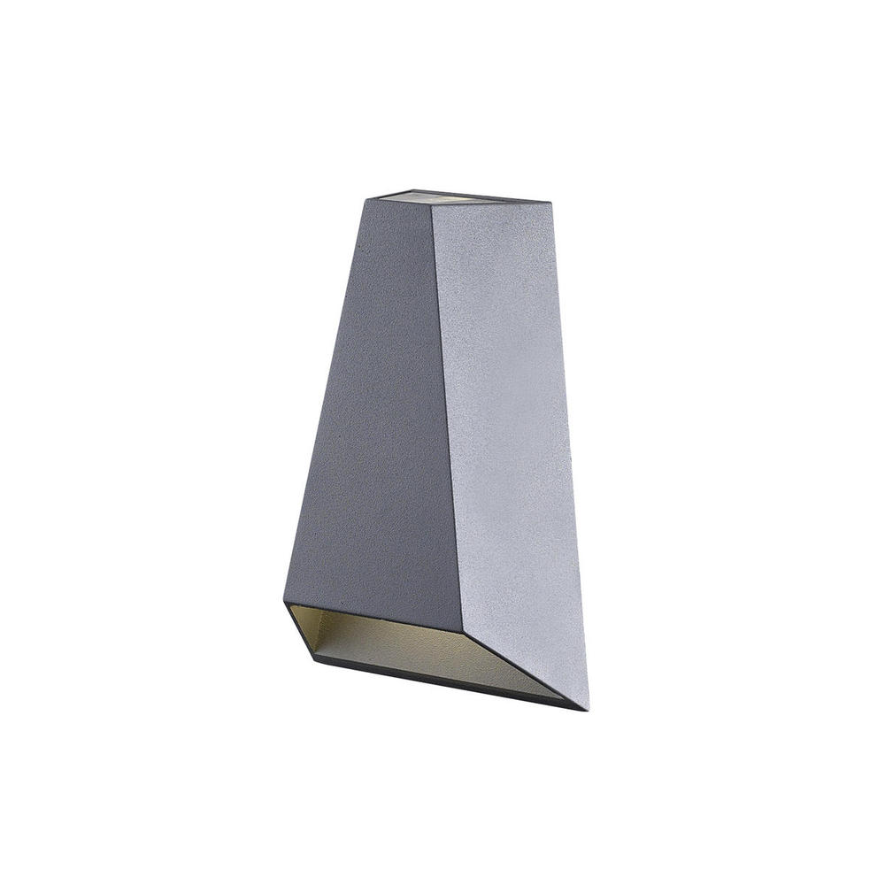 NEW - LED EXTERIOR WALL (DROTTO) GRAY CLEAR GLS 8W 840LM