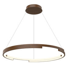  PD52732-WT - Anello Minor 32-in Walnut LED Pendant