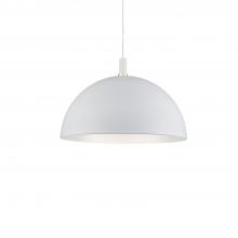  492332-WH/GD - Archibald 32-in White With Gold Detail 1 Light Pendant