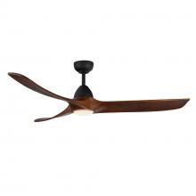  CF97860-MB/DW - Baylor 60-in Matte Black/Dark Walnut LED Ceiling Fan