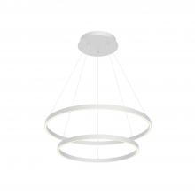  CH87832-WH - Cerchio 32-in White LED Chandeliers