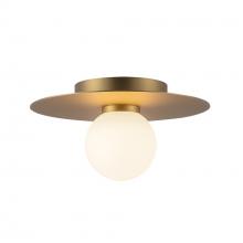  FM15510-BG-UNV - Elixir 10-in Brushed Gold LED Flush Mount