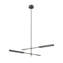  MP316402UBMS - Astrid 2 Head Metal Shade/Urban Bronze LED Multi Pendant