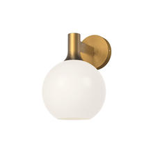  WV506108AGOP - Castilla 8-in Aged Gold/Opal Matte Glass 1 Light Wall/Vanity