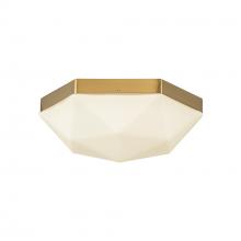 Alora Lighting FM424512BGOP - Krysta 12-in Brushed Gold/Opal Glass 2 Lights Flush Mount