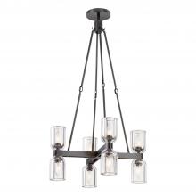 Alora Lighting CH338822UBCC - Lucian 22-in Clear Crystal/Urban Bronze 8 Lights Chandeliers