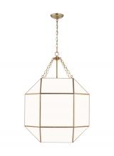 Visual Comfort & Co. Studio Collection 5279454-848 - Morrison modern 4-light indoor dimmable ceiling pendant hanging chandelier light in satin brass gold