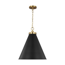  CP1281MBKBBS - Wellfleet Large Cone Pendant