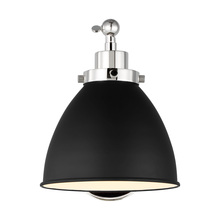 Visual Comfort & Co. Studio Collection CW1131MBKPN - Single Arm Dome Task Sconce