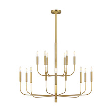  EC10015BBS - Brianna Large Two-Tier Chandelier