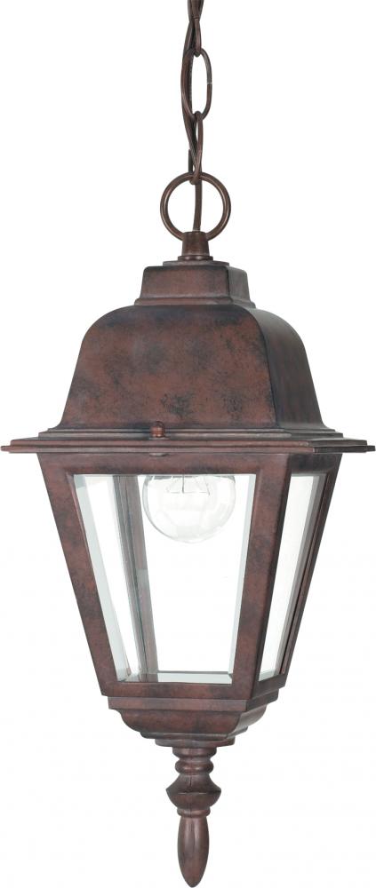 Briton - 1 Light 10" Hanging Lantern with Clear Glass - Old Bronze Finish