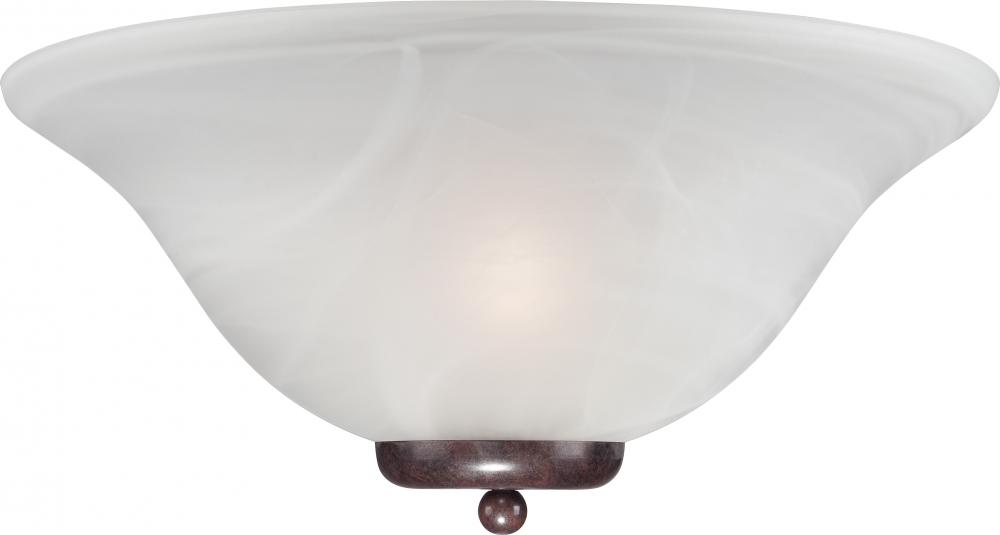 Ballerina - 1 Light Wall Sconce - Old Bronze Finish with Alabaster Glass - Old Bronze Finish