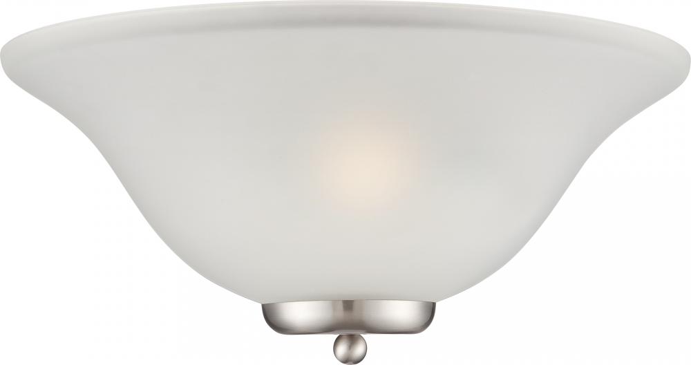 Ballerina - 1 Light Wall Sconce - Brushed Nickel with Frosted Glass - Brushed Nickel
