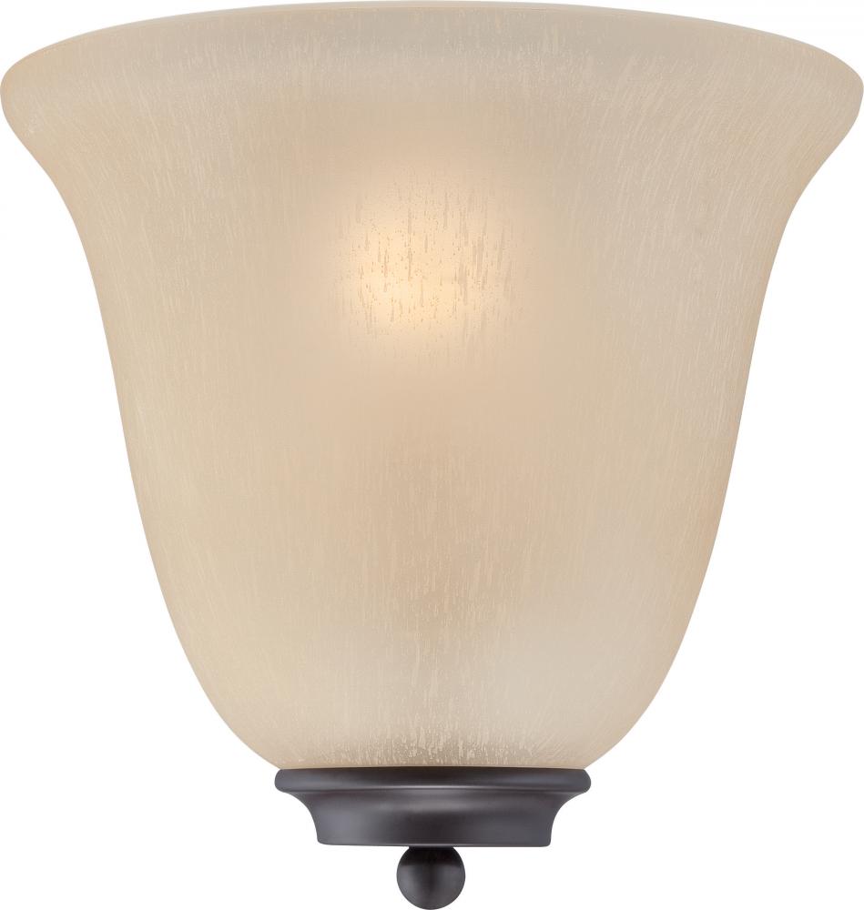 Empire - 1 Light Wall Sconce with Champagne Glass - Mahogany Bronze Finish