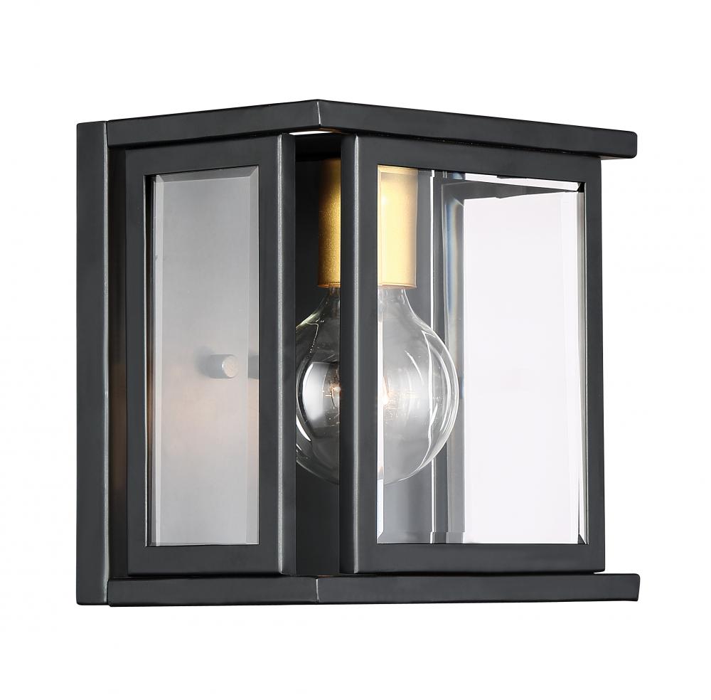 Payne - 1 Light Wall Sconce with Clear Beveled Glass - Midnight Bronze Finish