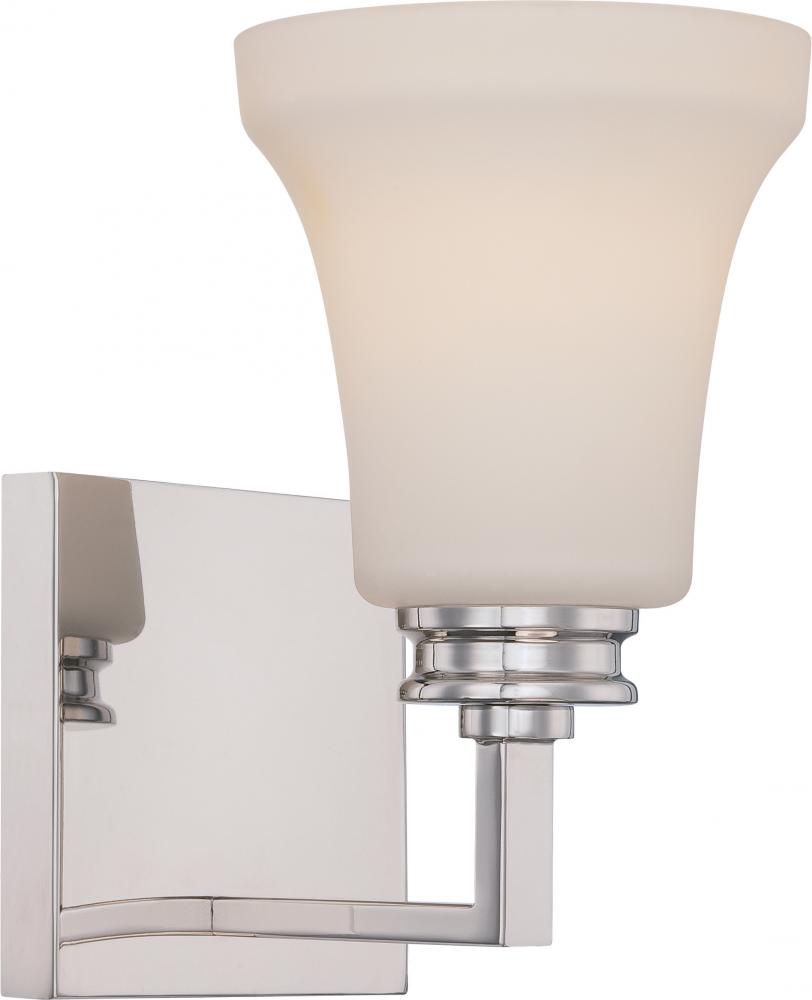 Cody - 1 Light Vanity Fixture with Satin White Glass - LED Omni Included
