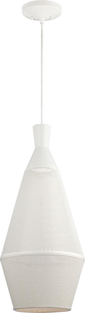 Marx - 1 Light Perforated Metal Shade Pendant with 14w LED PAR Lamp Included