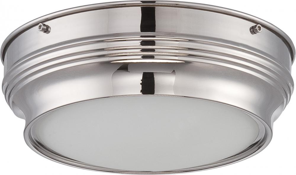 Lark - LED Flush Fixture with Satin White Glass