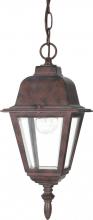 Nuvo 60/488 - Briton - 1 Light 10" Hanging Lantern with Clear Glass - Old Bronze Finish