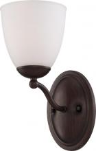 Nuvo 60/5131 - Patton - 1 Light Vanity with Frosted Glass - Prairie Bronze Finish