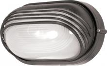  60/523 - 1 Light - 10'' Oval Hood Bulkhead - Architectural Bronze Finish