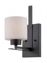 Nuvo 60/5301 - Parallel - 1 Light Vanity with Etched Opal Glass - Aged Bronze Finish
