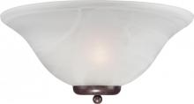  60/5378 - Ballerina - 1 Light Wall Sconce - Old Bronze Finish with Alabaster Glass - Old Bronze Finish