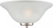  60/5382 - Ballerina - 1 Light Wall Sconce - Brushed Nickel with Frosted Glass - Brushed Nickel